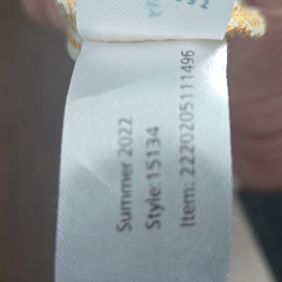 MARINE LAYER Sofie Smocked Tiered Mini Skirt Gold Palm Sz Large Boho Beach Vacay - Picture 11 of 12